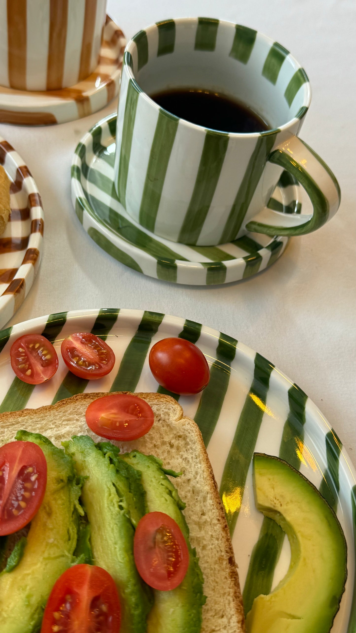 Set Vietri de Taza y platito color Verde