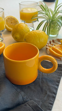 Taza Naranja con efecto degradado