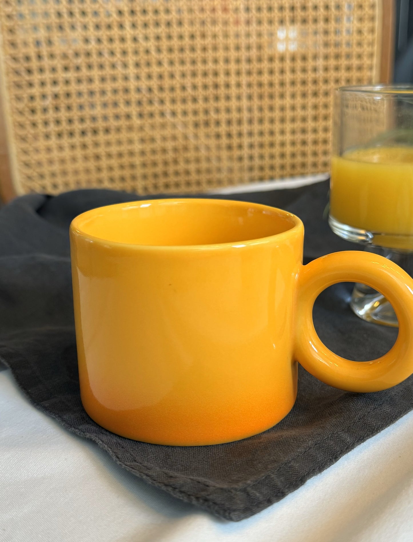 Taza Naranja con efecto degradado