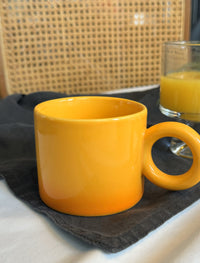 Taza Naranja con efecto degradado